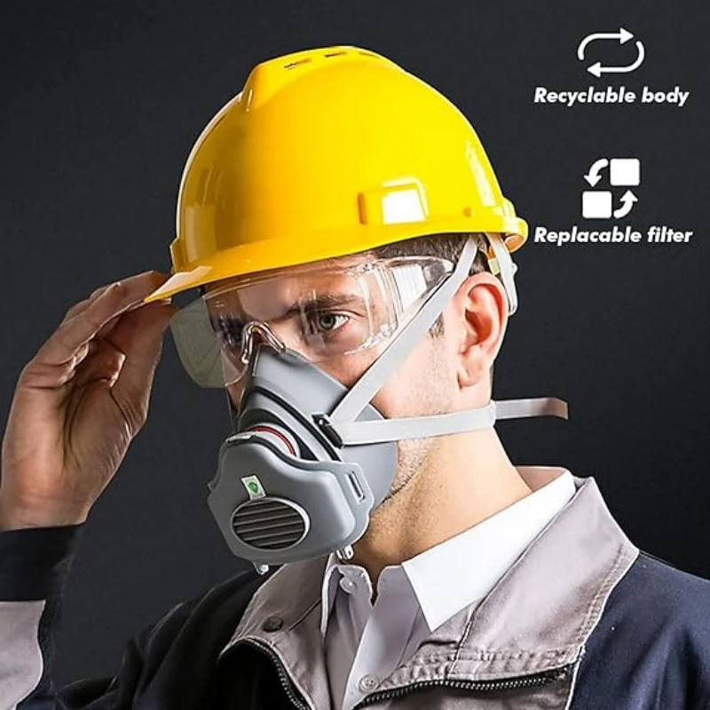 Dust Mask Construction - Maschera antipolvere, protezione maschera, lucidatura industriale